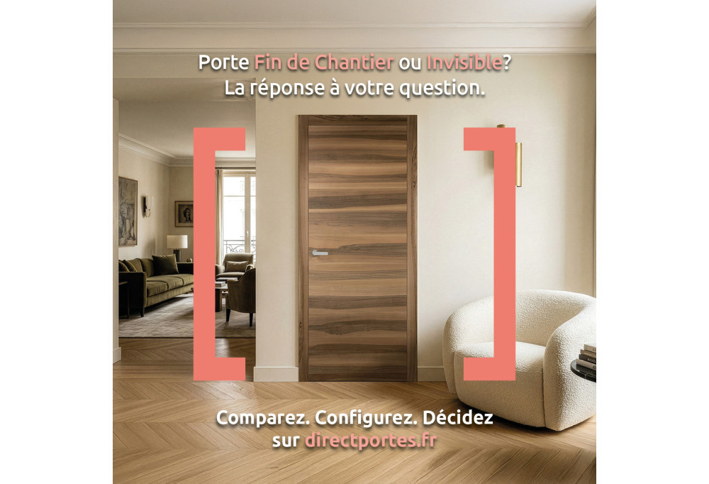 Porte fin de chantier ou porte invisible?